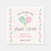 Serviette En Papier Accueil de la Fête des mariées de Pickleball Parfa (Devant)