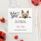 Serviette En Papier Accueil De Mariage De Cairn Terrier (En situation)