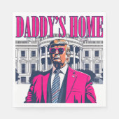 Serviette En Papier Accueil de papa Trump Whitehouse (Devant)