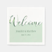 Serviette En Papier Accueil d'Eucalyptus Envy serviettes (Devant)