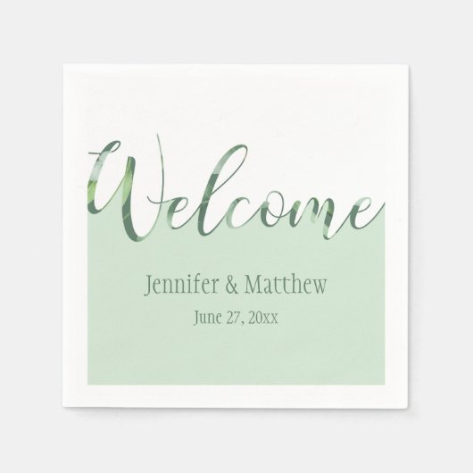 Serviette En Papier Accueil d'Eucalyptus Envy serviettes (Devant)