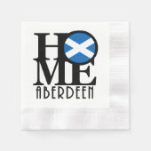 Serviette En Papier ACCUEIL Ecosse Aberdeen (Devant)