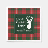 Serviette En Papier Accueil Famille douce Tartan MacKinnon (Devant)