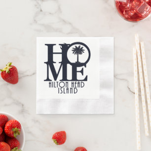 Serviette En Papier ACCUEIL Hilton Head Island Dessous de verre en pie
