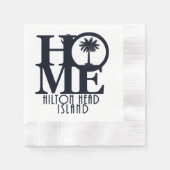 Serviette En Papier ACCUEIL Hilton Head Island Dessous de verre en pie (Devant)