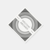 Serviette En Papier accueil rétro à bord (Coin)