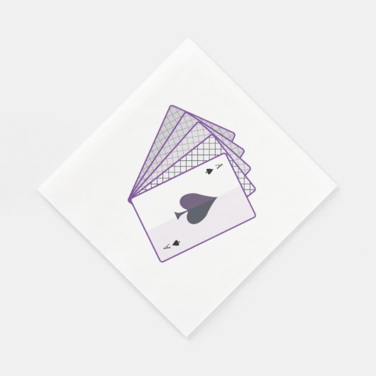 Serviette En Papier Ace De Pique Serviettes (Coin)