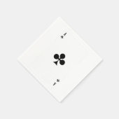 Serviette En Papier Ace Du Club Jeu Carte Drôle Correspondant Hallowee (Coin)