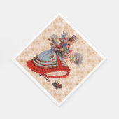 Serviette En Papier Achats de Noël à l'ancienne (Coin)