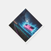 Serviette En Papier Acheter American Neon Billboard Avec Lune (Coin)