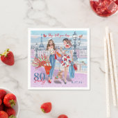 Serviette En Papier Achetez jusqu'à ce que vous tombiez 80e fête d'ann (En situation)