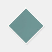 Serviette En Papier Acier Turquoise couleur solide (Coin)
