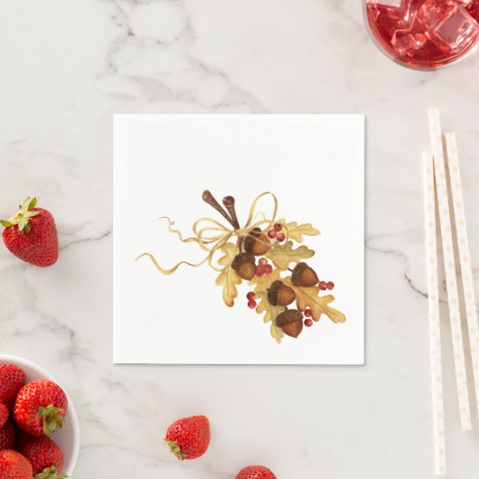 Serviette En Papier Acorn (En situation)