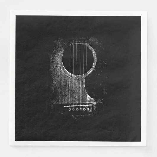 Serviette En Papier Acoustic Guitar Player (Devant)