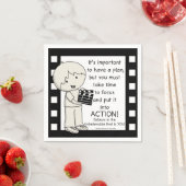 Serviette En Papier Action (En situation)