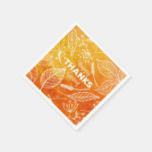 Serviette En Papier Action de grâces (Coin)