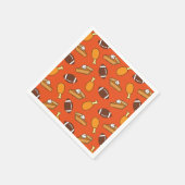 Serviette En Papier Action de grâces et Motif de football (Coin)