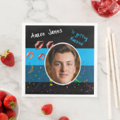 Serviette En Papier Activité de fête de garçon pour le futur marié (En situation)