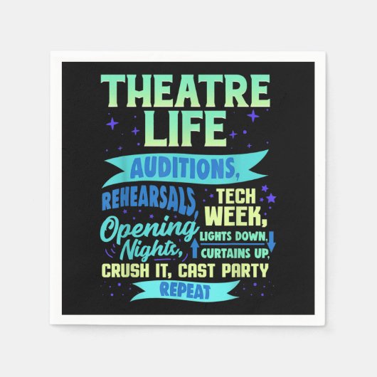 Serviette En Papier Actress Nerd Actor Musical Acter Spian (Devant)