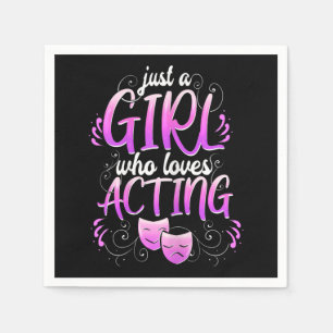Serviette En Papier Actrice féminine comédie musicale de Broadway