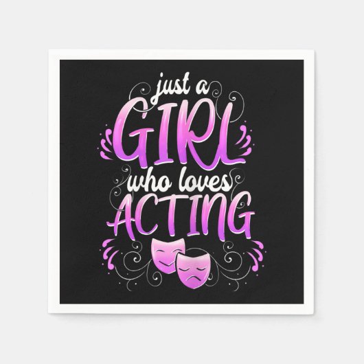 Serviette En Papier Actrice féminine comédie musicale de Broadway (Devant)