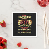 Serviette En Papier Actrice Théâtre Théâtre Scène Nerd Musique A (En situation)