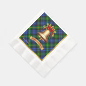 Serviette En Papier Adam Personnalisé Tartan Christmas (Coin)