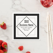 Serviette En Papier Add Your Logo Customizable Template (En situation)