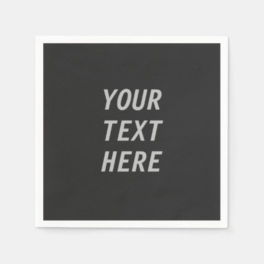 Serviette En Papier Add Your Own Text  (Devant)