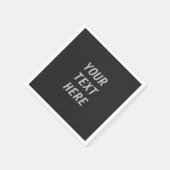 Serviette En Papier Add Your Own Text  (Coin)