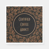 Serviette En Papier Addict certifié au café (Devant)