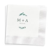 Serviette En Papier Adélaïde Mariage Monogramme