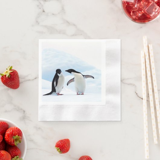 Serviette En Papier Adelie Penguins (En situation)