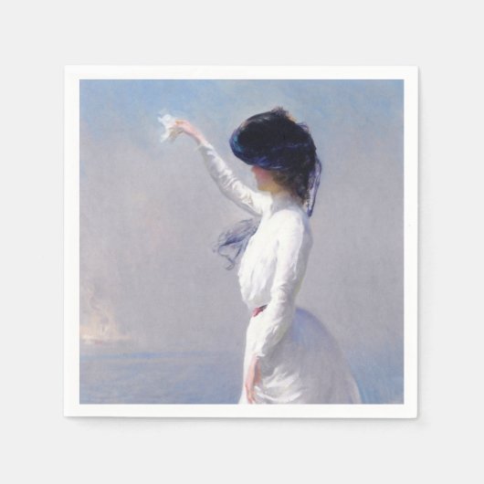 Serviette En Papier Adieu (par Joseph DeCamp) (Devant)