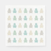 Serviette En Papier Adirondack côtier Chaises Lake House Beach House (Devant)