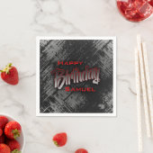 Serviette En Papier Ado Boy Anniversaire (En situation)