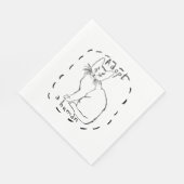 Serviette En Papier Adopter un humain (Coin)