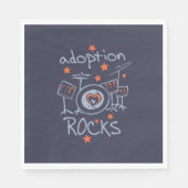 Serviette En Papier Adoption Rocks Party Napkin (Devant)