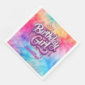 Serviette En Papier Adorable Anniversaire Papier de fille Napkin (Coin)