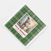 Serviette En Papier Adorable Christmas Snowman Napkins Editable Kids (Coin)