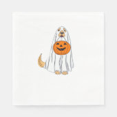Serviette En Papier Adorable Éffrayant Golden Retriever Ghost Classic  (Devant)