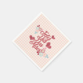 Serviette En Papier Adorable Feliz Dia Das Mães | Serviette de table (Coin)