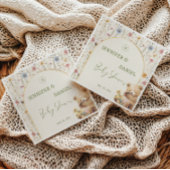 Serviette En Papier Adorable Floral Teddy Bear Baby shower Party