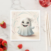 Serviette En Papier Adorable Ghomajorité ami Halloween Design (En situation)