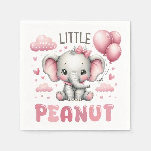 Serviette En Papier Adorable Girl Little Peanut (Devant)