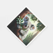 Serviette En Papier Adorable Ours Koala (Coin)