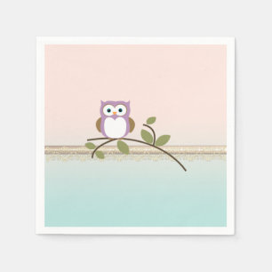Serviette En Papier Adorable Petite Chouette
