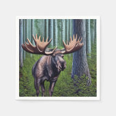 Serviette En Papier Adorable Petite Oie Abstraite (Devant)