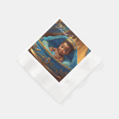 Serviette En Papier Adorable Prince africain Baby shower royal / Anniv (Coin)