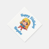 Serviette En Papier Adorable Stance Supergirl (Coin)